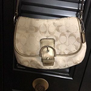 Off white coach purse